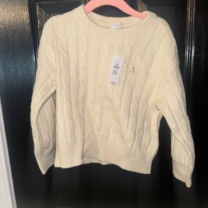 BabyGap Cream Cable Knit Sweater NWT